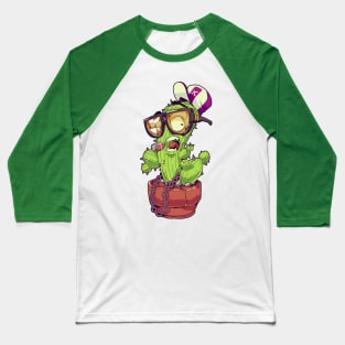 Smoking Cactus Baseball T-Shirt